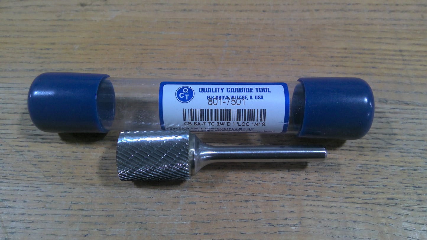 QCT - 801-7501 - CARBIDE BURR SA-7 3/4 CYLINDRICAL