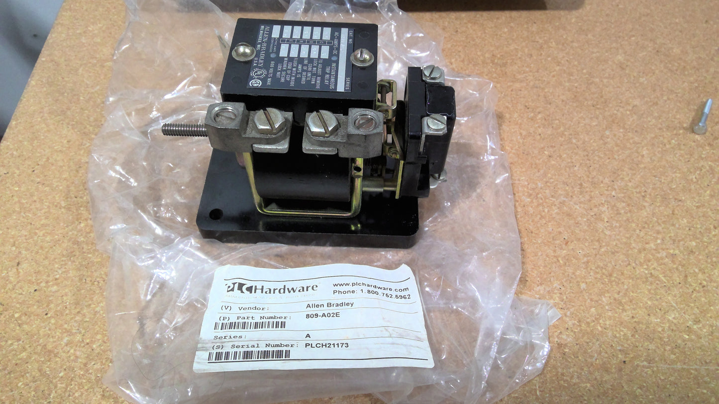 ALLEN BRADLEY - 809-A02E - RELAY CURRENT INSTANTANEOUS TRIP