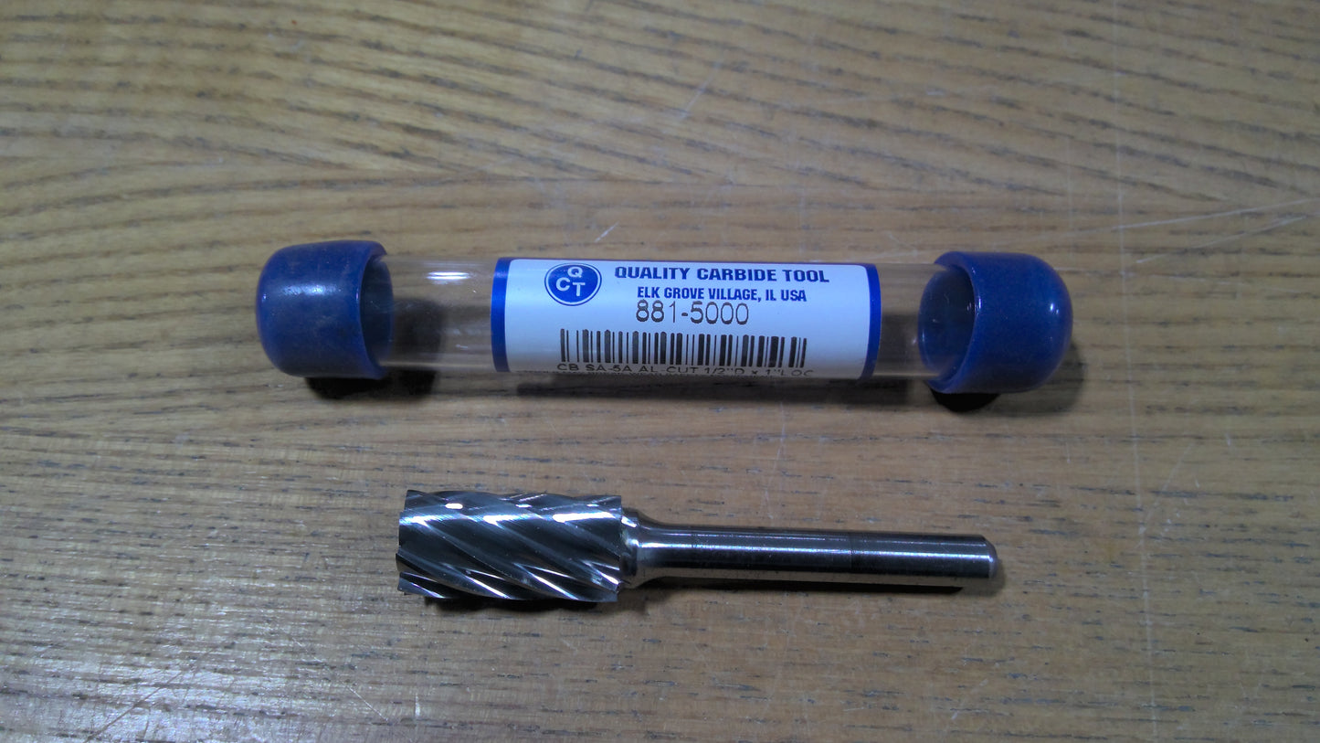 QCT - 881-5000 - CARBIDE BURR SA-5A 1/2 CYLINDRICAL