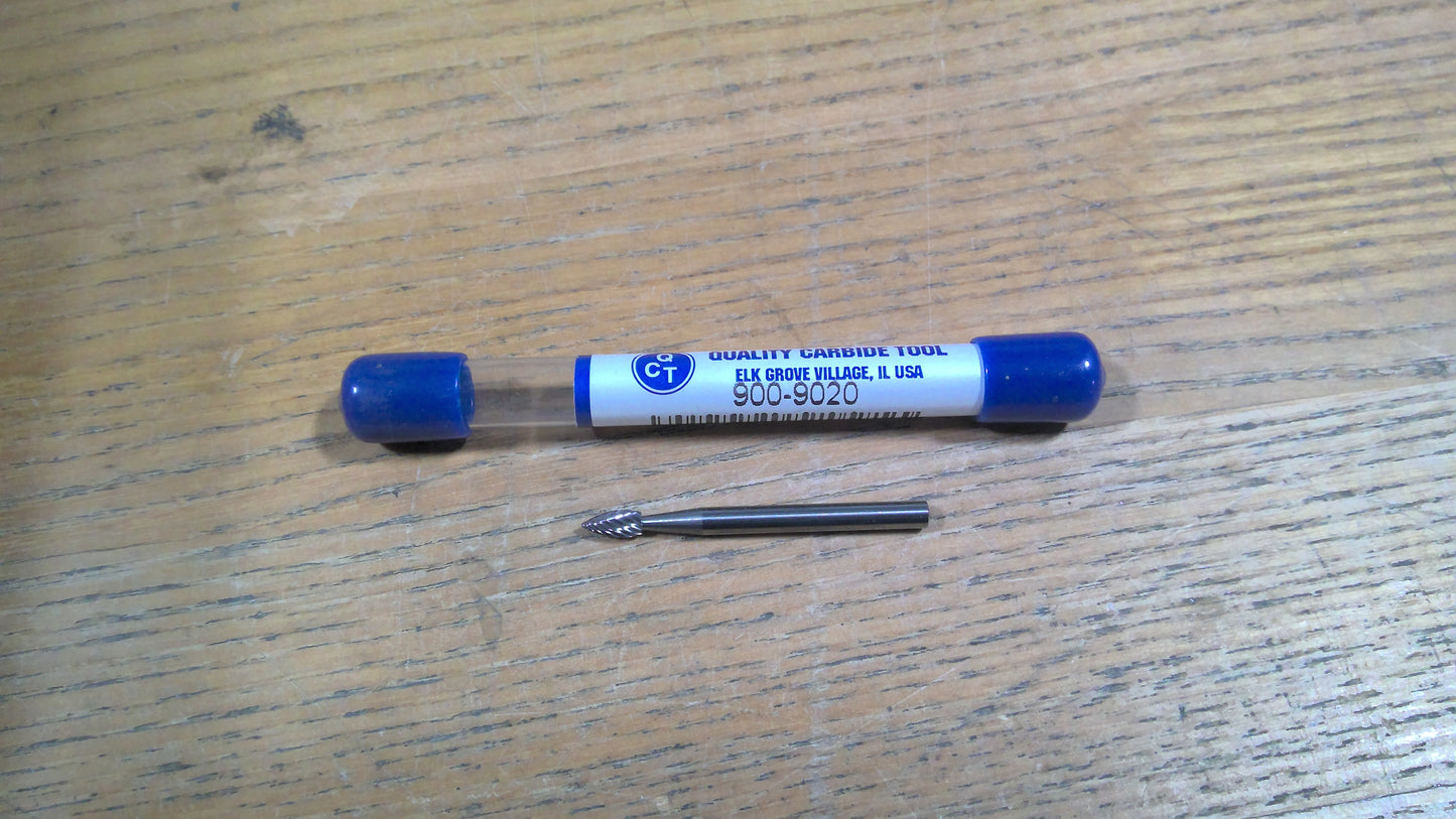 QCT - 900-9020 - CARBIDE BURR SH-41 1/8 MEDIUM RHS