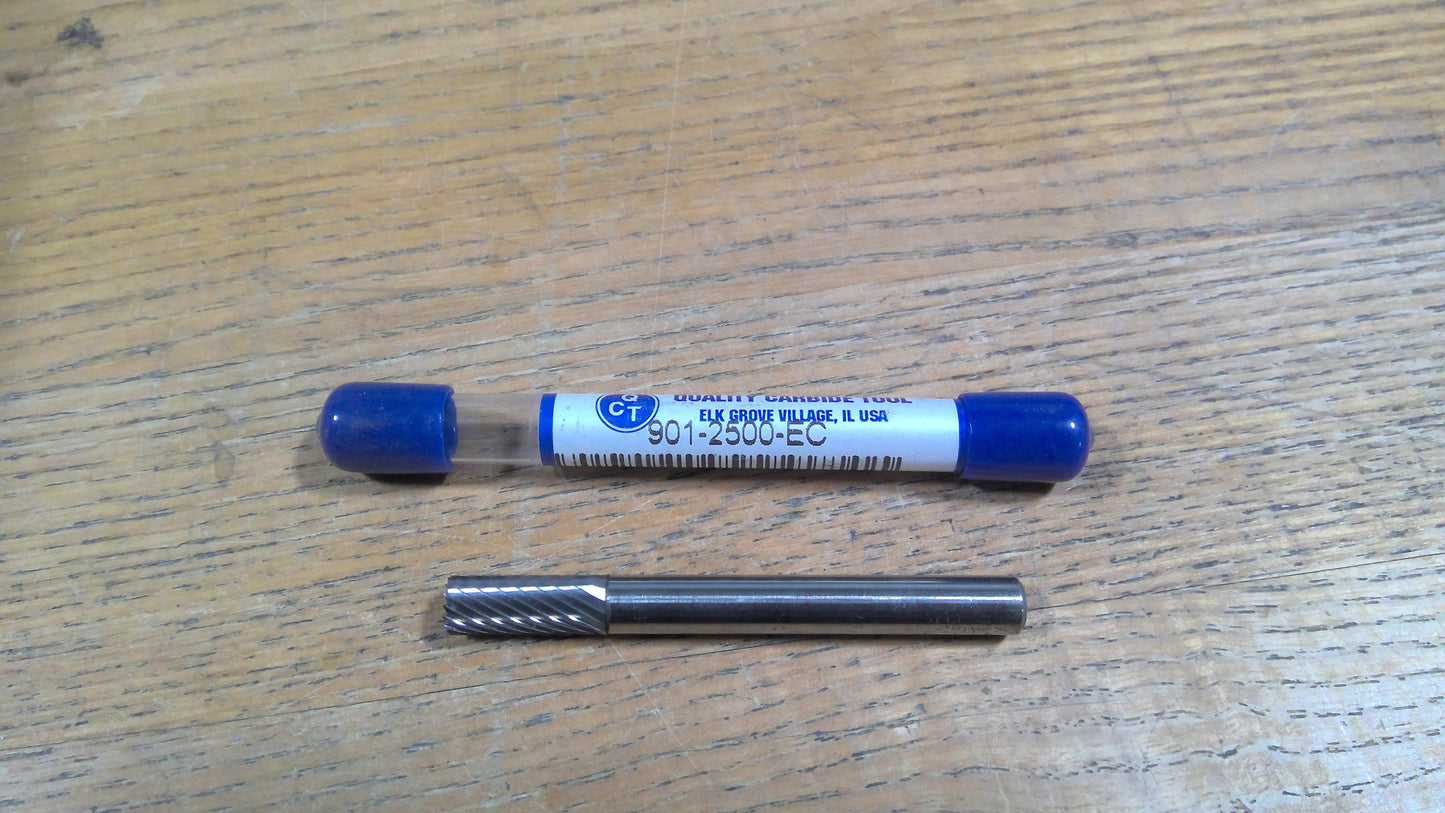 QCT - 901-2500-EC - CARBIDE BURR SA-1 1/4 CYLINDRICAL END CUT