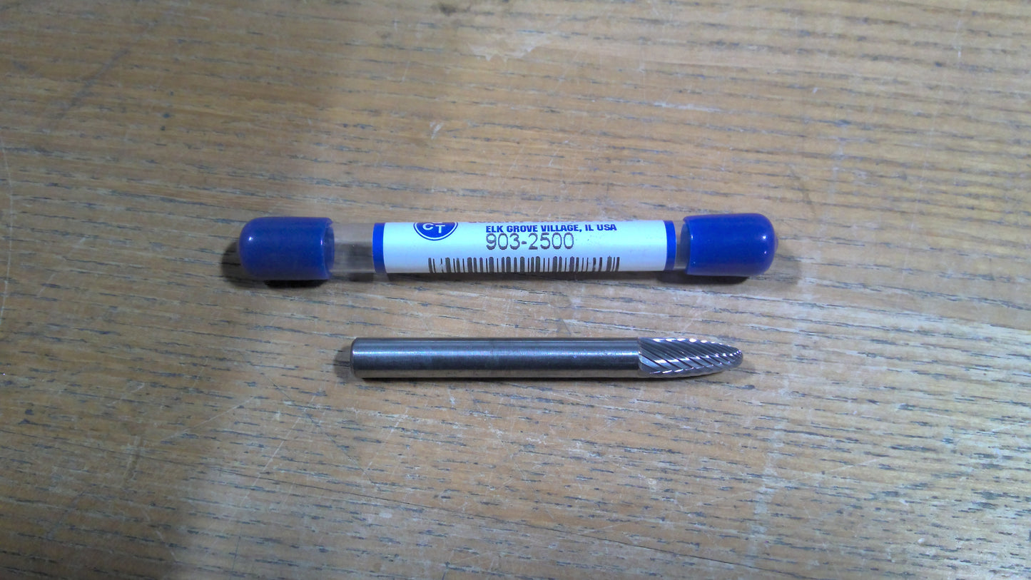 QCT - 903-2500 - CARBIDE BUR SF-1 1/4 ROUND NOSE TREE
