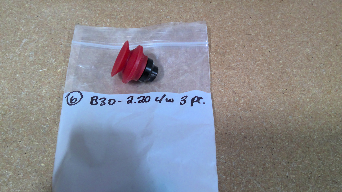 GEO T WHITE - B30-2 - 31.50.083S 30MM SINGLE BELLOW VACUUM CUP