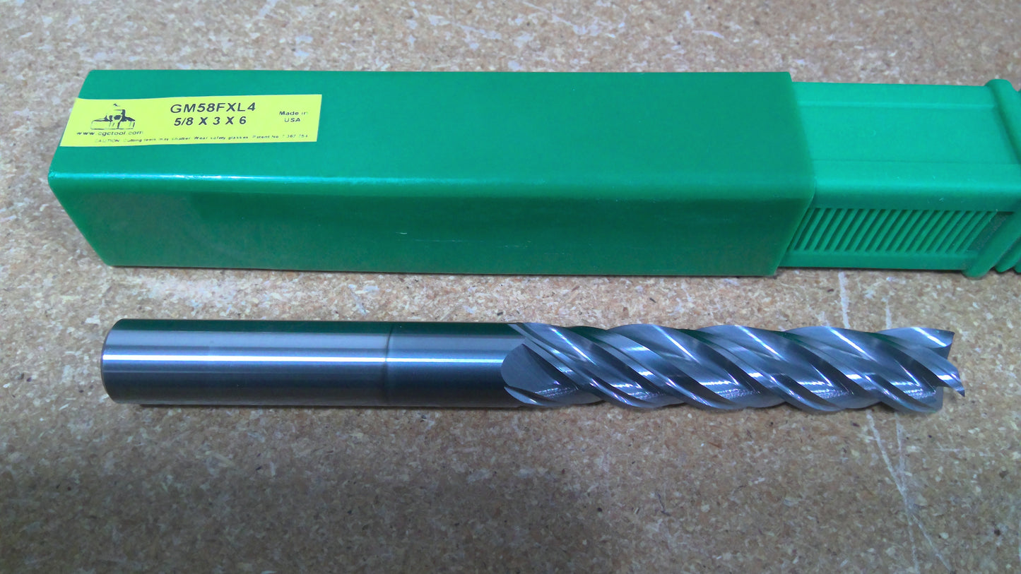 GORILLA MILL - GM58FXL4 - 4 Flute Gorilla Mill, Square End - ENDMILL