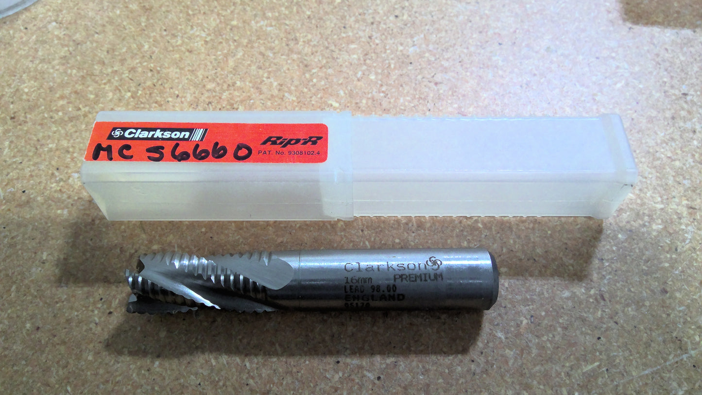 CLARKSON OSBORN - MC56660 - ROUGHING END MILL 16MM 4FL COBALT