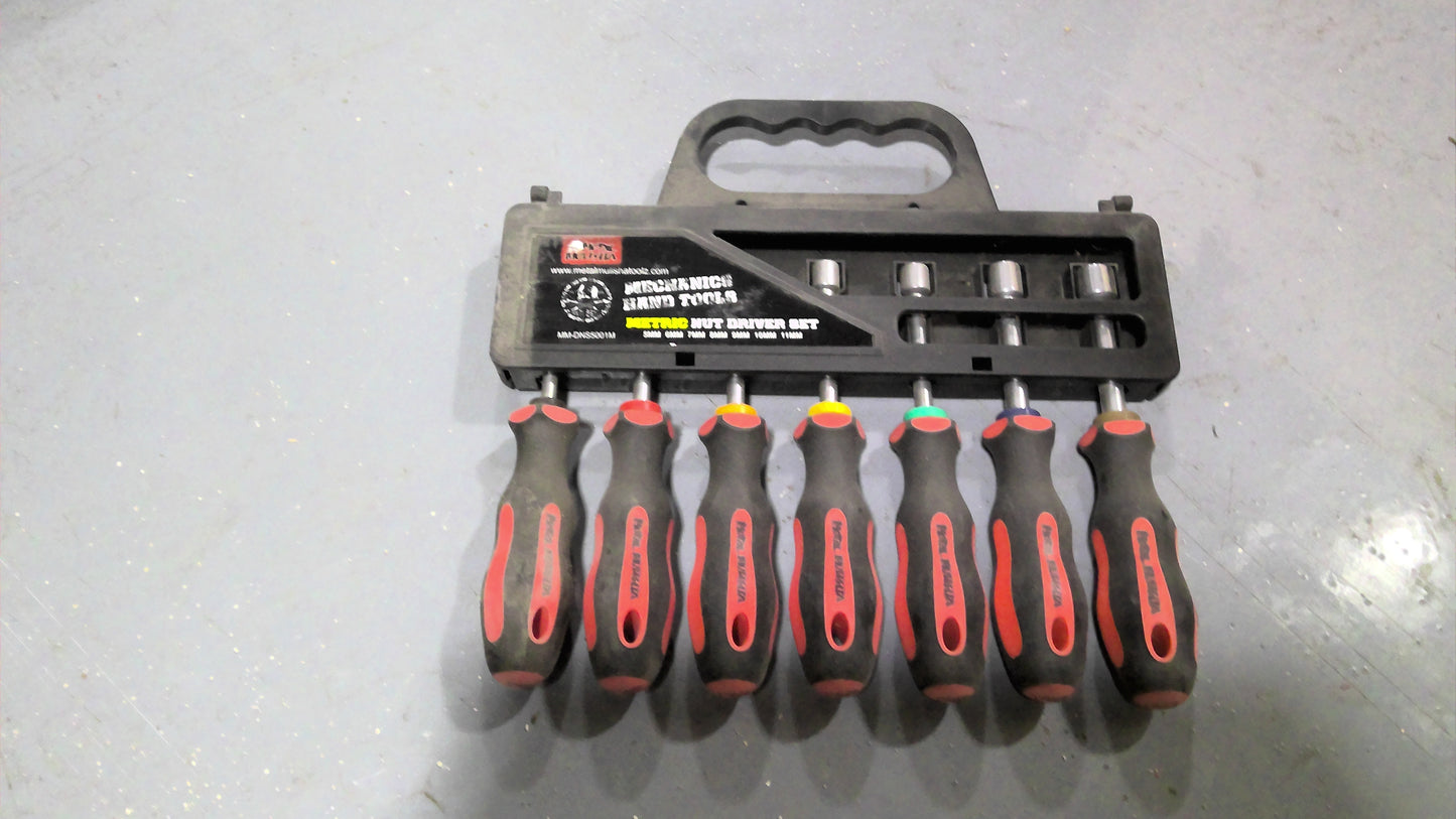 METAL MULISHA - MM-DNS5001M - METRIC NUT DRIVER SET - 5MM TO 11MM