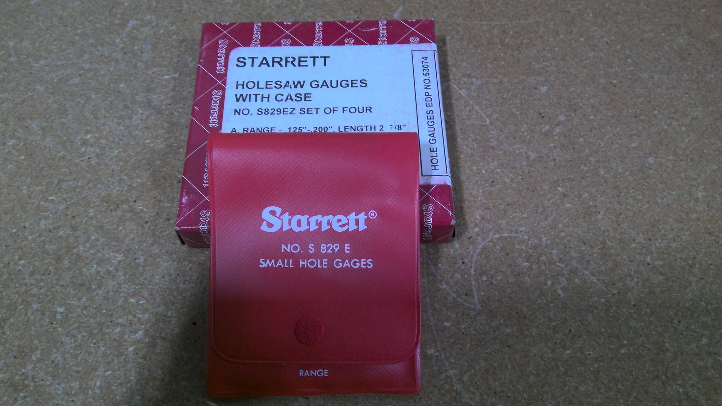 STARRETT - S829EZ - SMALL HOLE GAGE SET - 4 Pcs