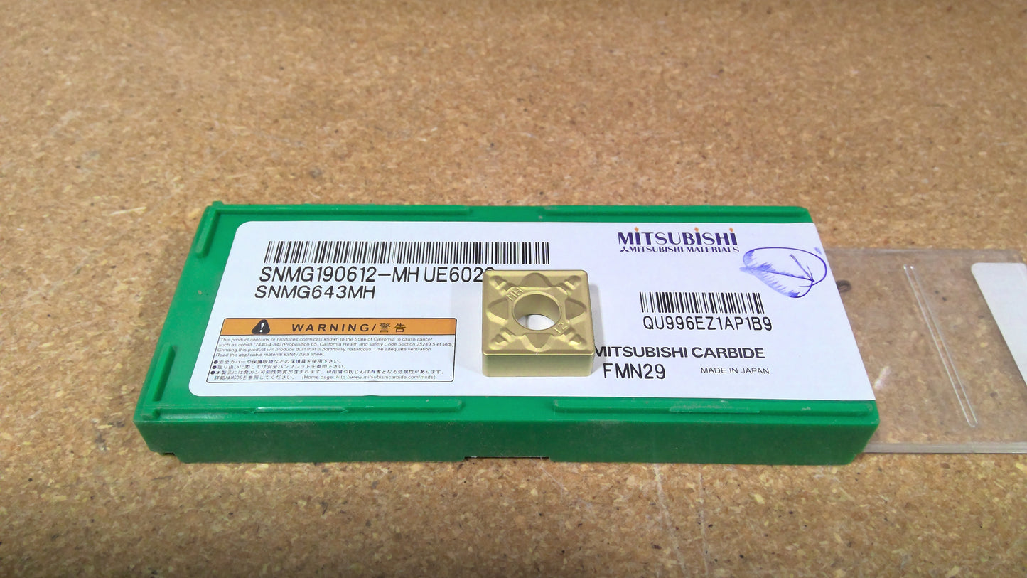 MITSUBISHI - SNMG643MHUE6020 - CARBIDE INSERTS - PACK OF 10