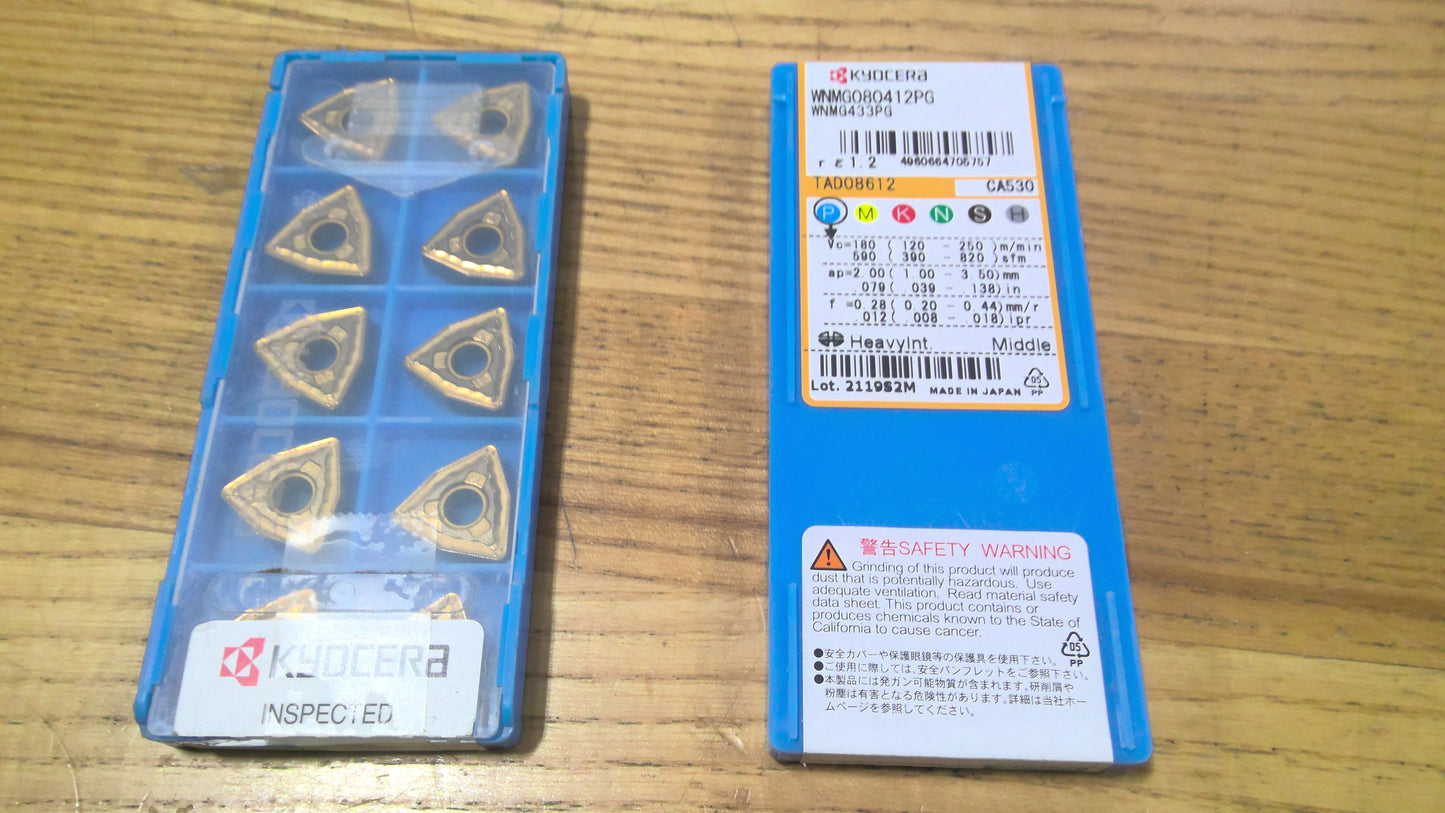 KYOCERA - WNMG433PGCA530 - CARBIDE INSERTS - PACK OF 10
