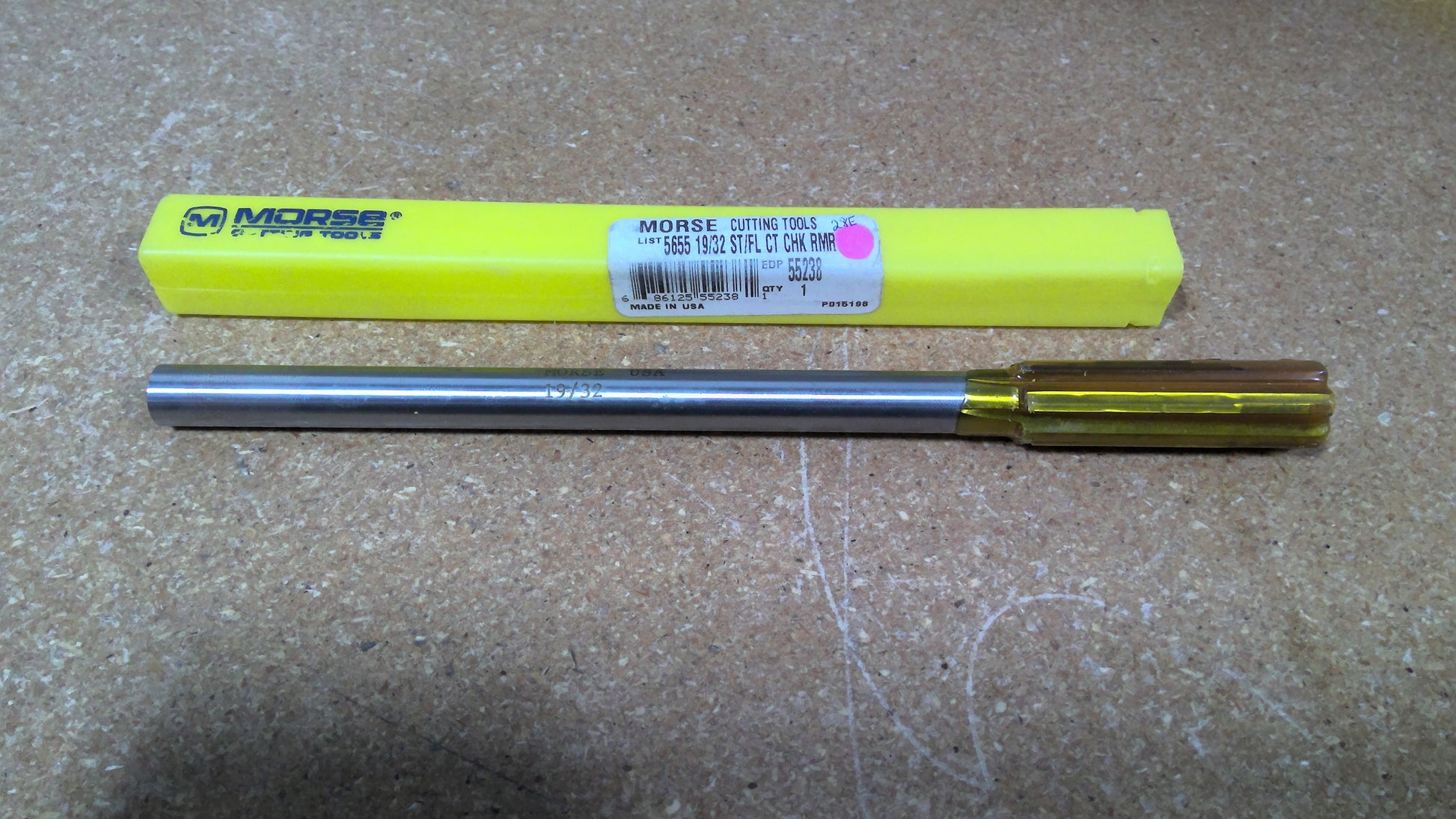 MORSE CUTTING TOOLS - 55238 - CHUCKING REAMER 19/32 IN CARBIDE TIPPED