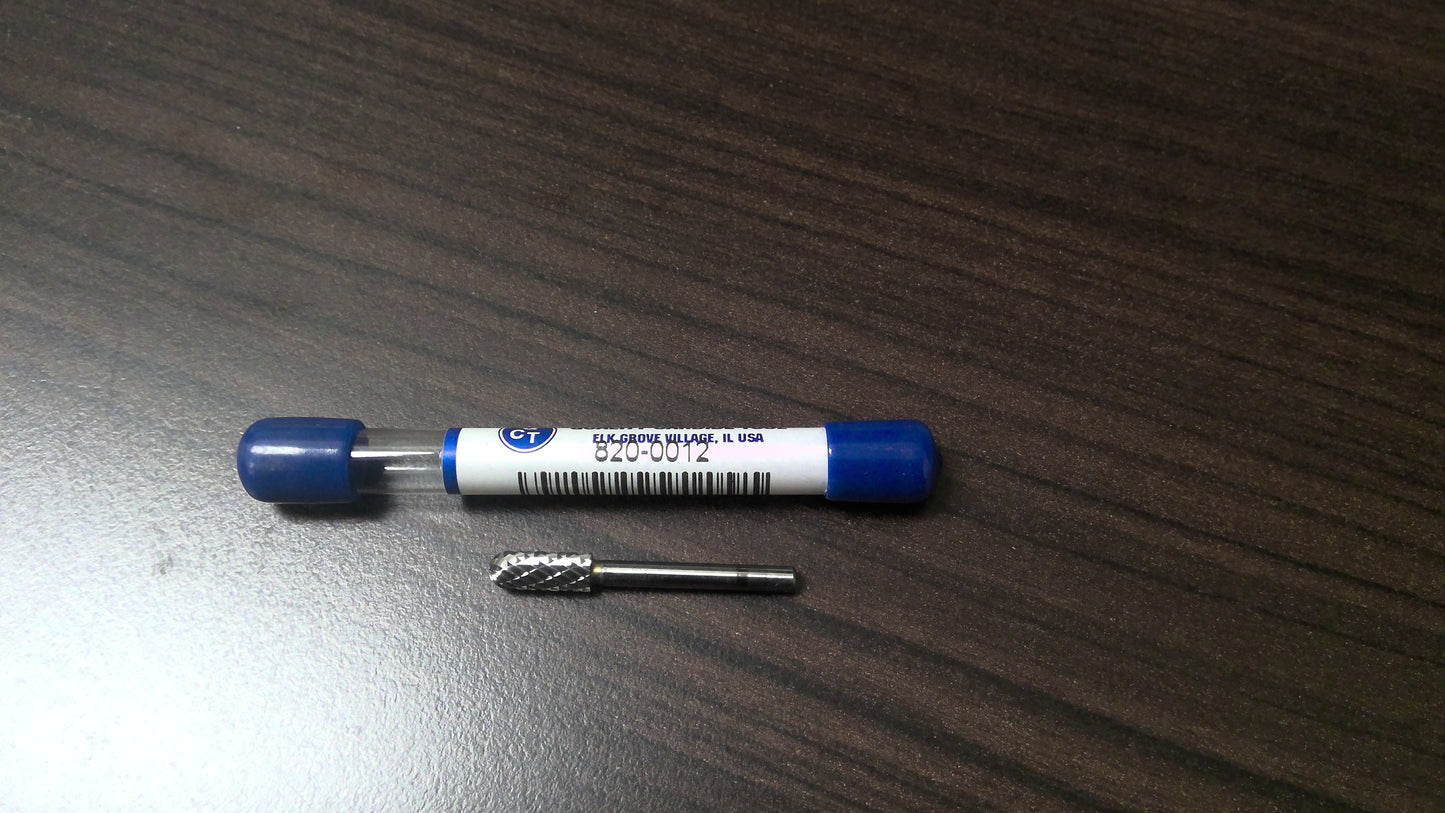 QCT - 820-0012 - CARBIDE BURR CYLINDRICAL 3/16 X 1/2 SC-53