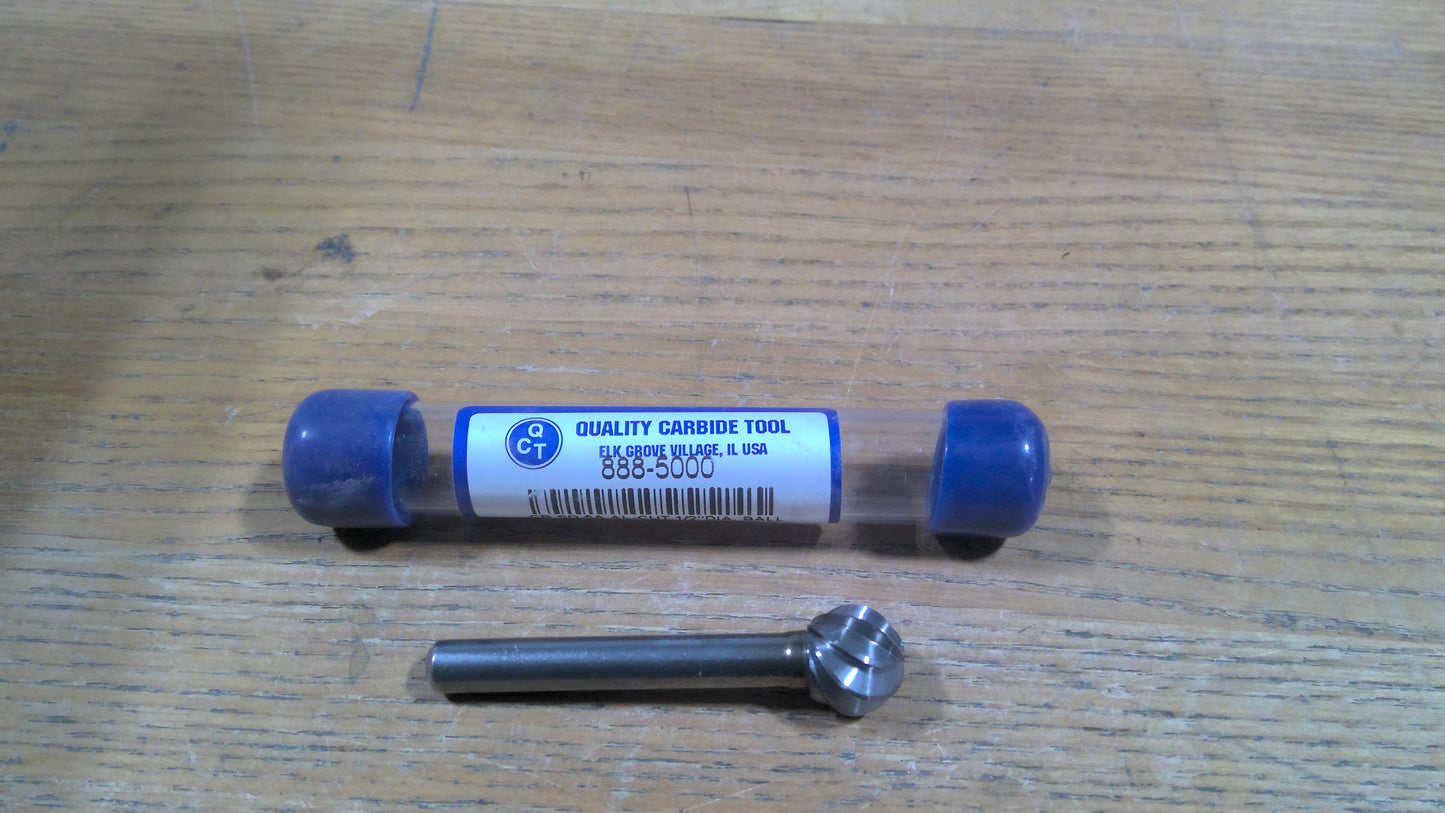 QCT - 883-5000 - CARBIDE BURR SF-5A 1/2 ROUND NOSE TREE