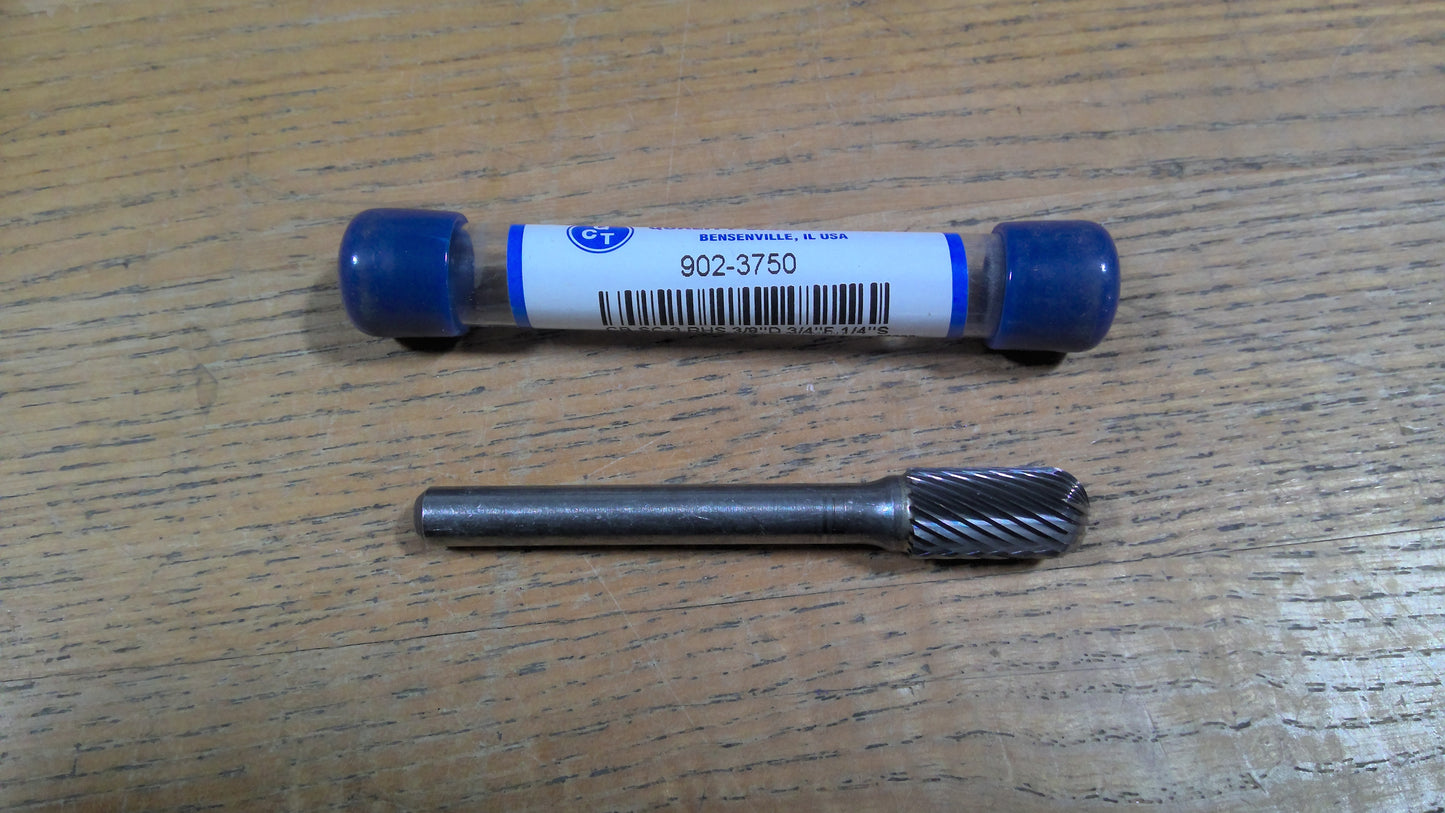 QCT - 902-3750 - CARBIDE BURR SC-3 3/8 CYLINDRICAL