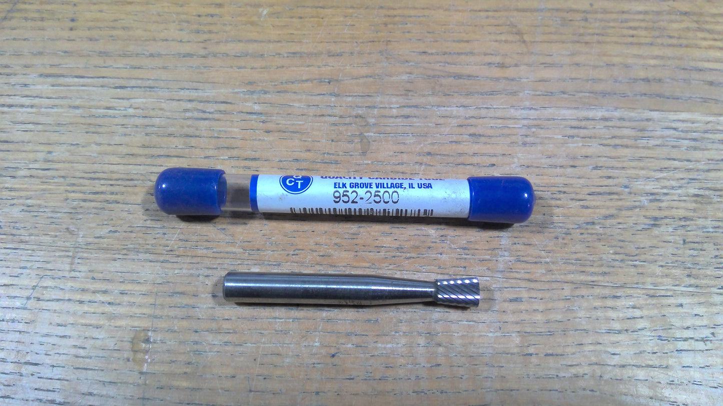 QCT - 952-2500 CARBIDE BURR SN-1 1/4 INVERTED TAPER