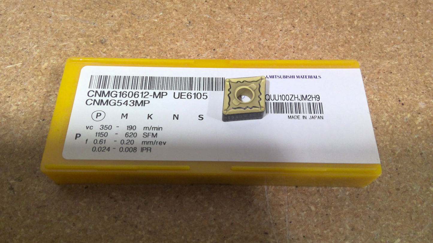 MITSUBISHI- CNMG543MPUE6105 - CARBIDE INSERTS - PACK OF TEN