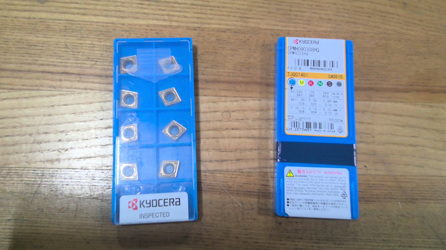 KYOCERA - CPMH322HQCA5515 - CARBIDE INSERTS - PACK OF 10