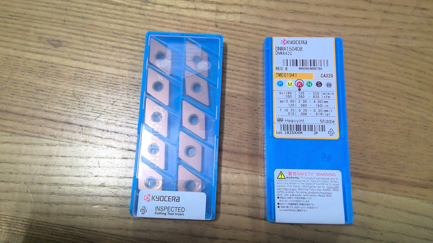 KYOCERA - DNMA432CA320 - CVD CARBIDE INSERTS - PACK OF 10
