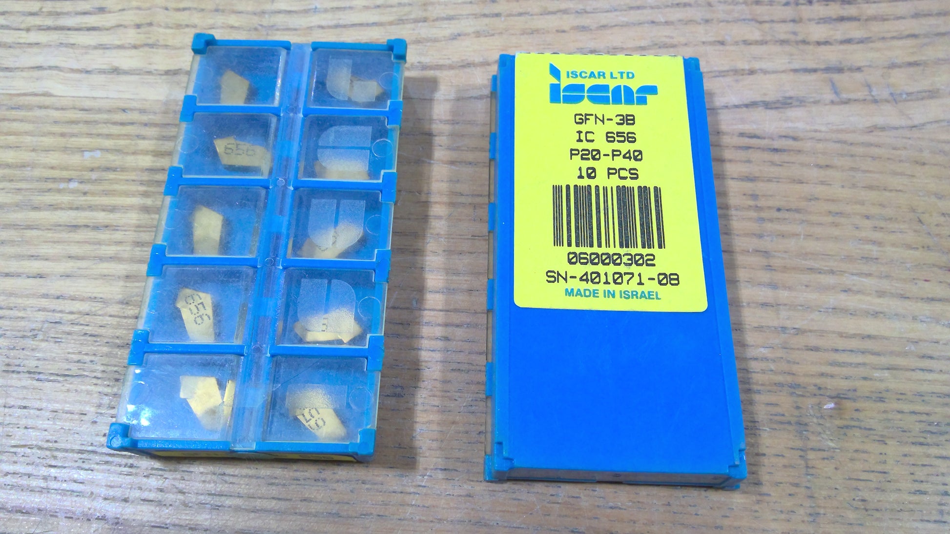 ISCAR - GFN3BIC656 - CARBIDE INSERT GFN 3B IC656 - PACK OF 10