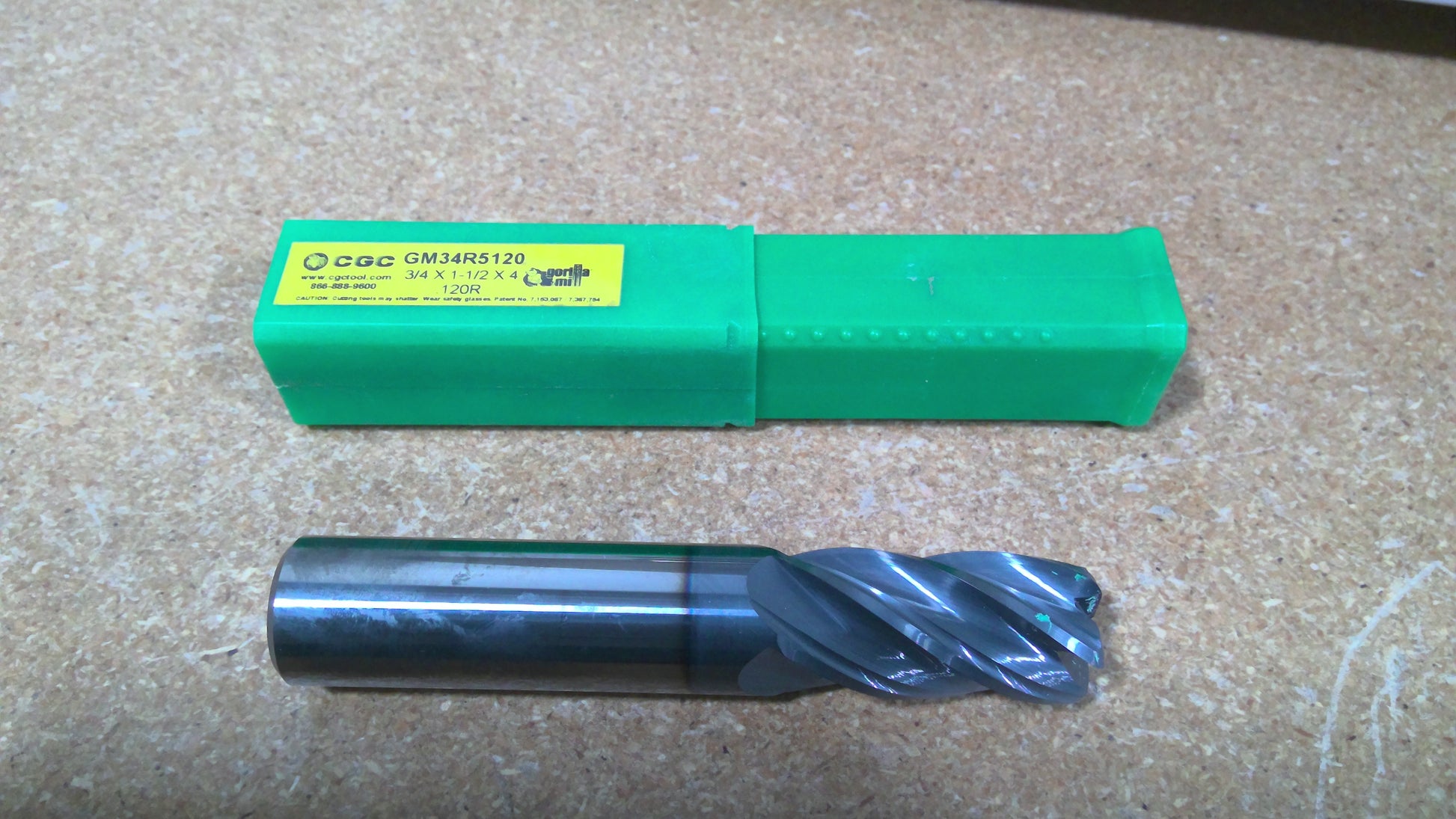 GORILLA MILL - GM34R5120 - 5 Flute Gorilla Mill, Radius End - ENDMILL