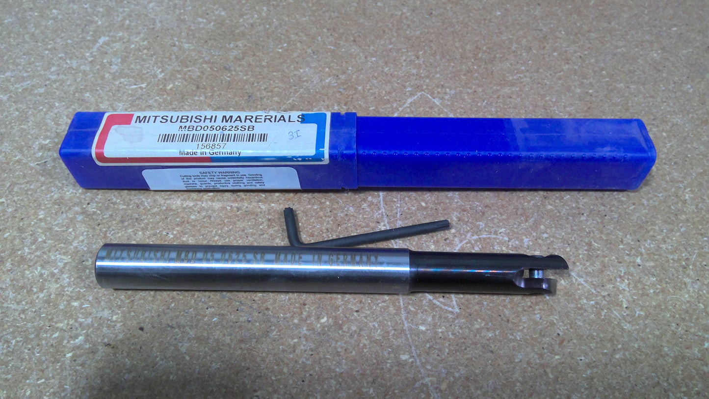 MITSUBISHI - MBD050625SB - INDEXABLE ENDMILL - 5/8″ Dia., 5/8″ Shank Dia.
