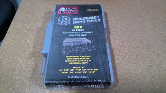 METAL MULISHA - MM-SS22C02S - SAE 16 PC 3/8" SOCKET SET
