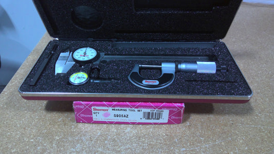 STARRETT - S905AZ - MEASURING TOOL SET WITH CASE