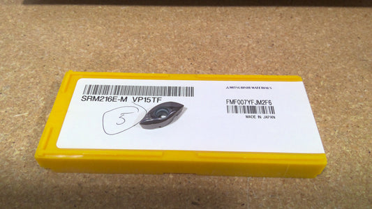MITSUBISHI - SRM216EMVP15TF - CARBIDE MILLING INSERTS - PACK OF 10
