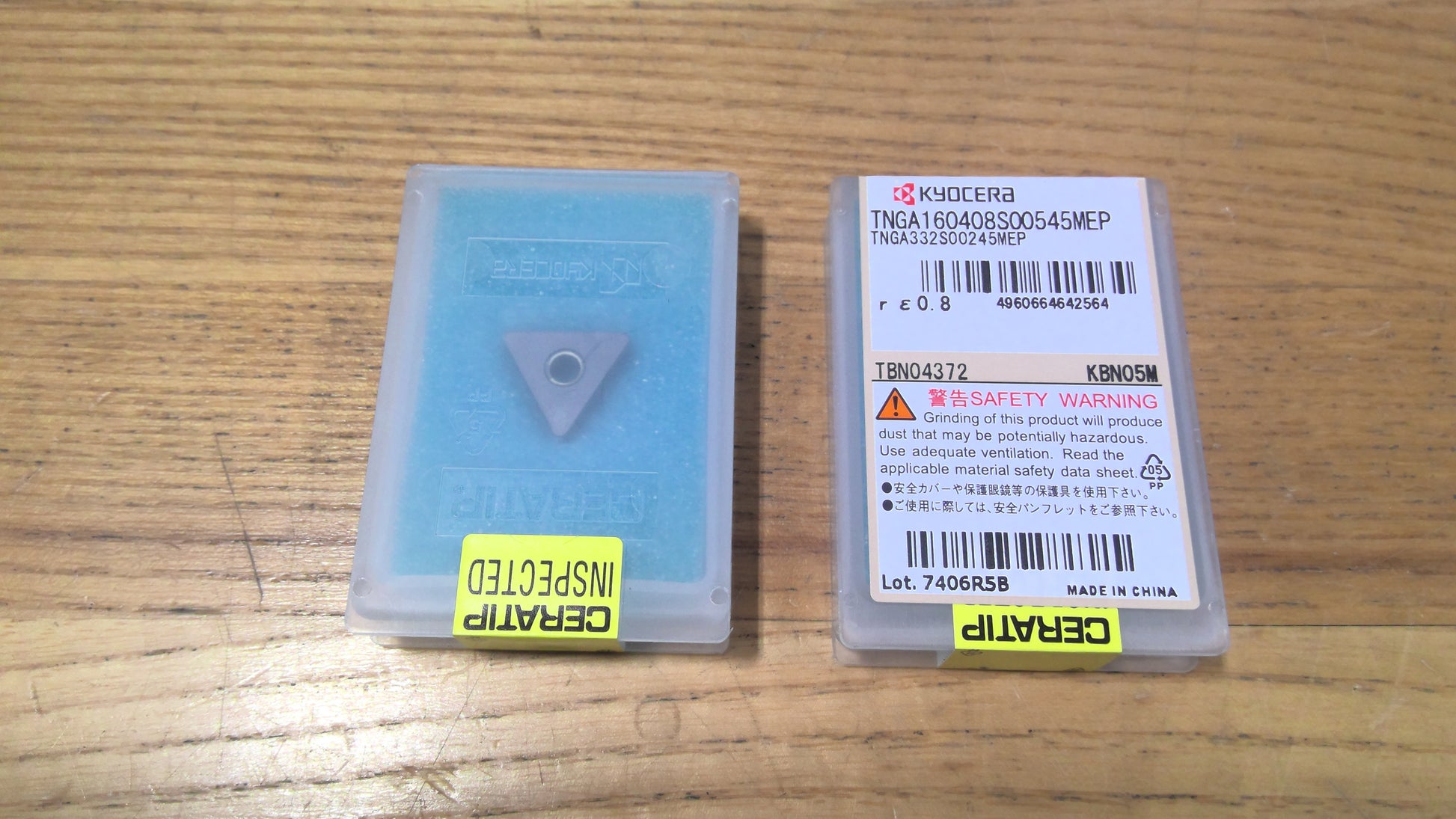 KYOCERA - TNGA332S00245MEPKBN05M - CBN INSERT - PACK OF 1