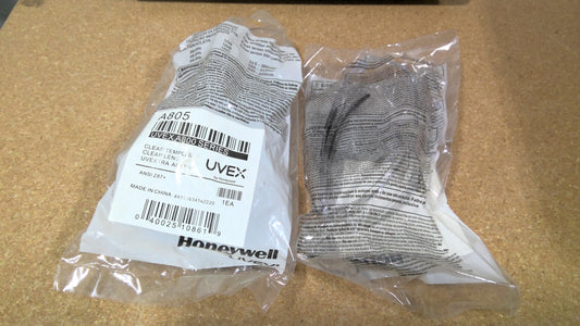 Uvex by Honeywell Safety Eyewear Clear Lens with Fog-Ban Anti-Fog Coating - A805 Series - 6 PAIR PACK
