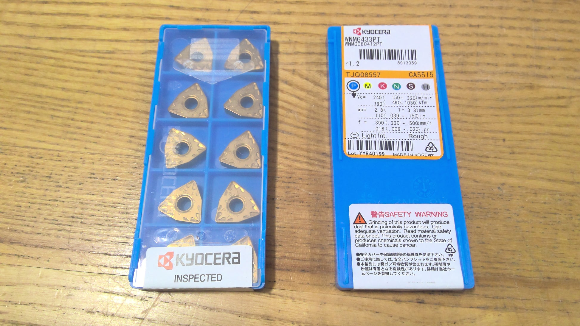 KYOCERA - WNMG433PTCA5515 - CARBIDE INSERTS - PACK OF 10