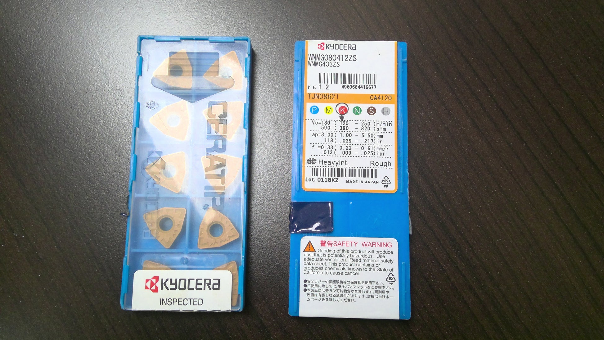 KYOCERA - WNMG433ZSCA4120 - CARBIDE INSERTS - PACK OF 10