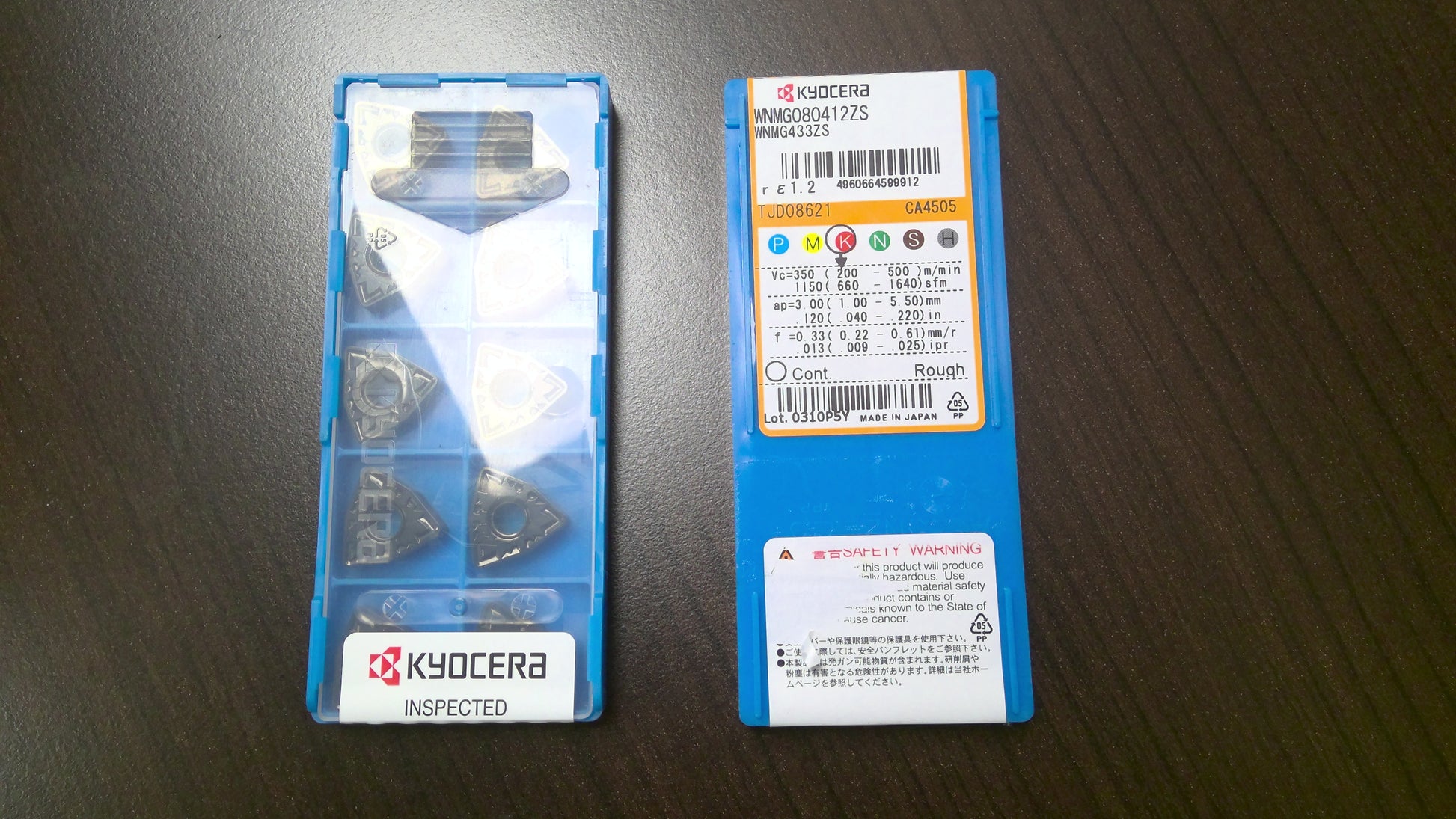 KYOCERA - WNMG433ZSCA4505 - CARBIDE INSERTS - PACK OF 10